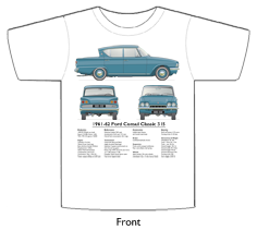 Ford Consul Classic 315 1961-62 T-shirt Front